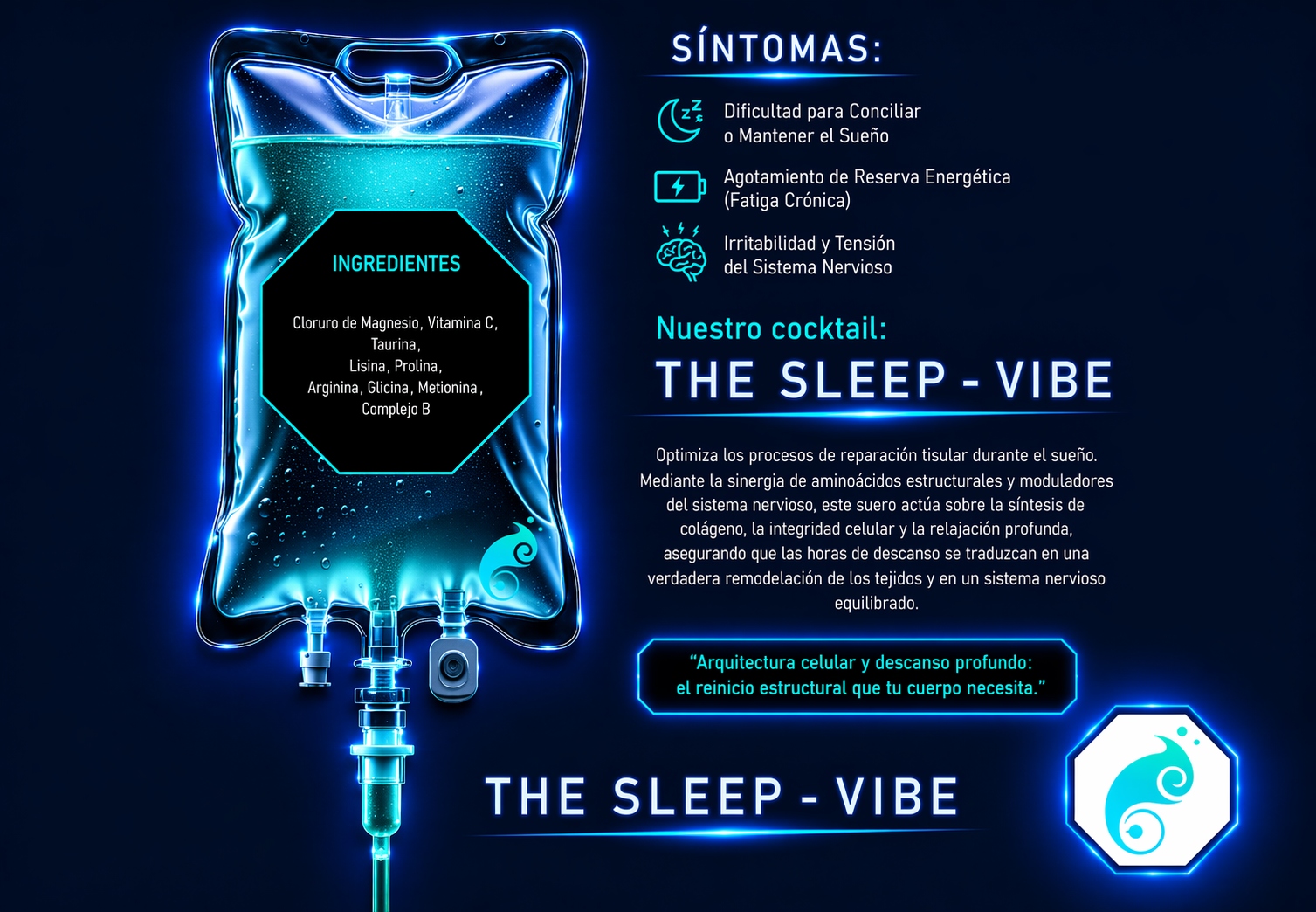 THE SLEEP-VIBE — Mg, Vitamina C, Taurina, Lisina, Complejo B